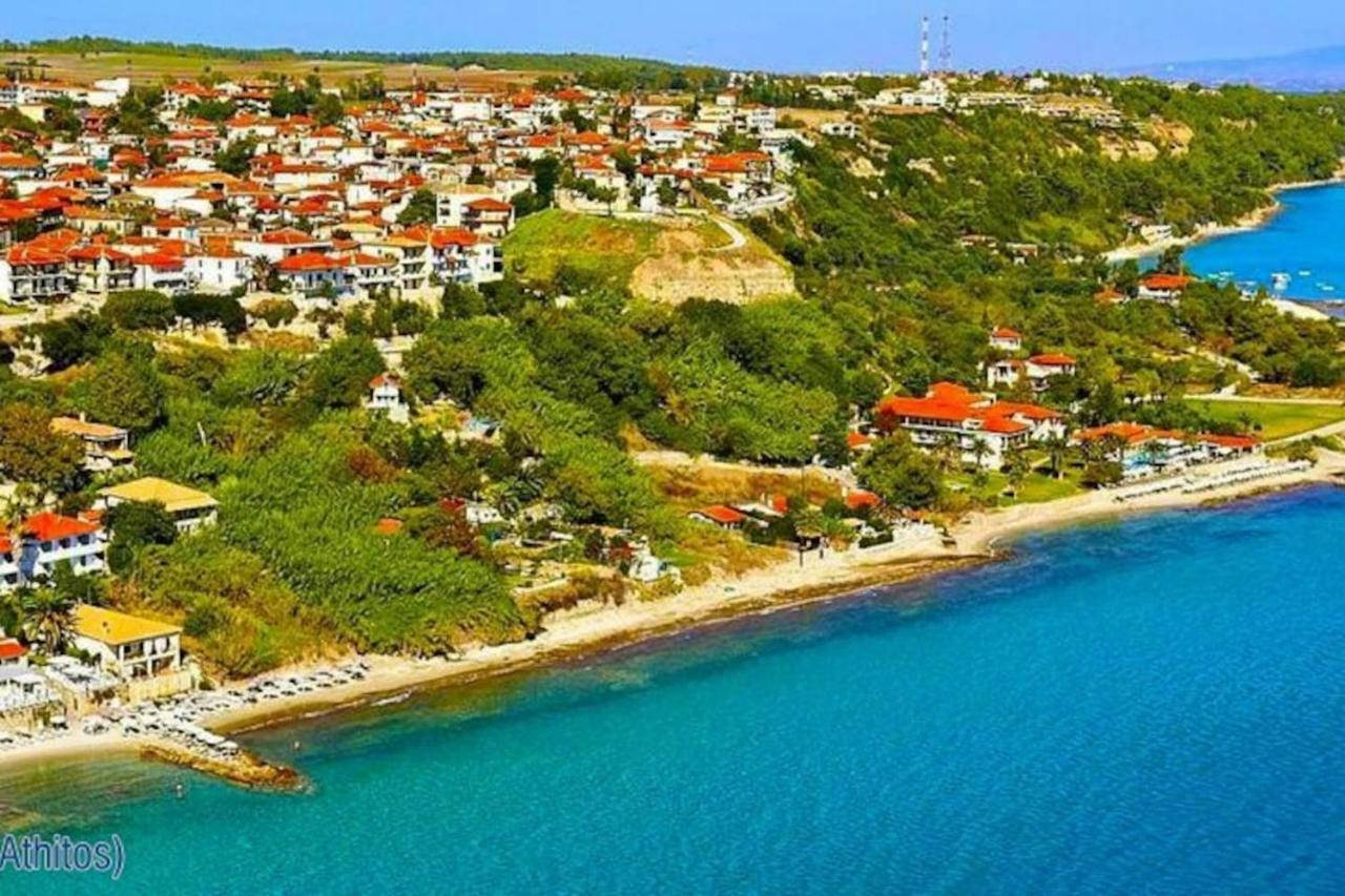 Beautiful Studio In Traditional Afytos Halkidiki-Uvc Sterilized Eksteriør bilde