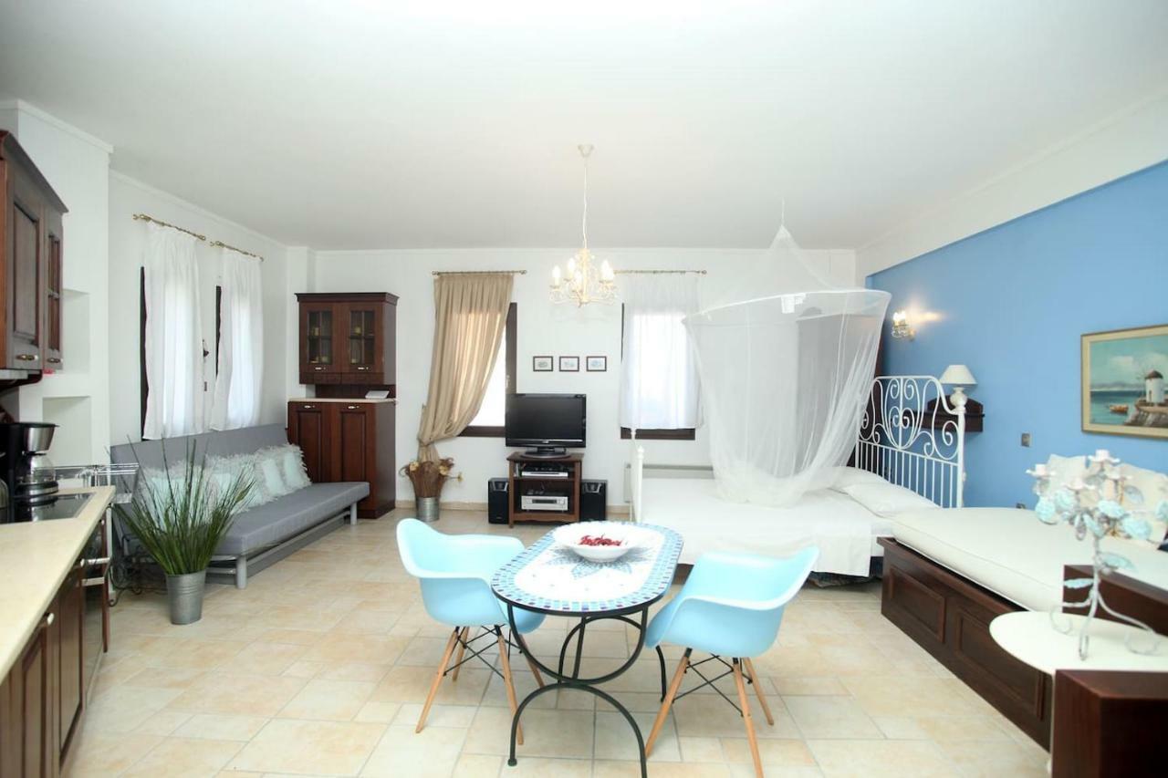 Beautiful Studio In Traditional Afytos Halkidiki-Uvc Sterilized Eksteriør bilde